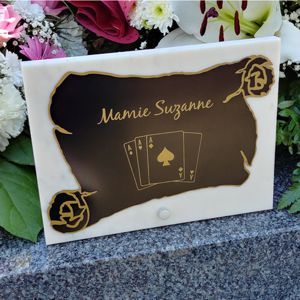 Plaque funéraire personnalisée...