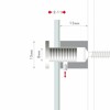 Kit d'entretoises inox 15mm longeur 15mm