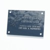 Plaque professionnelle extrudée